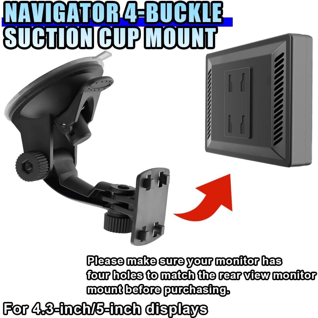 Soporte de Monitor de Cámara de Respaldo DUSCOKE 2PCS Ajustable