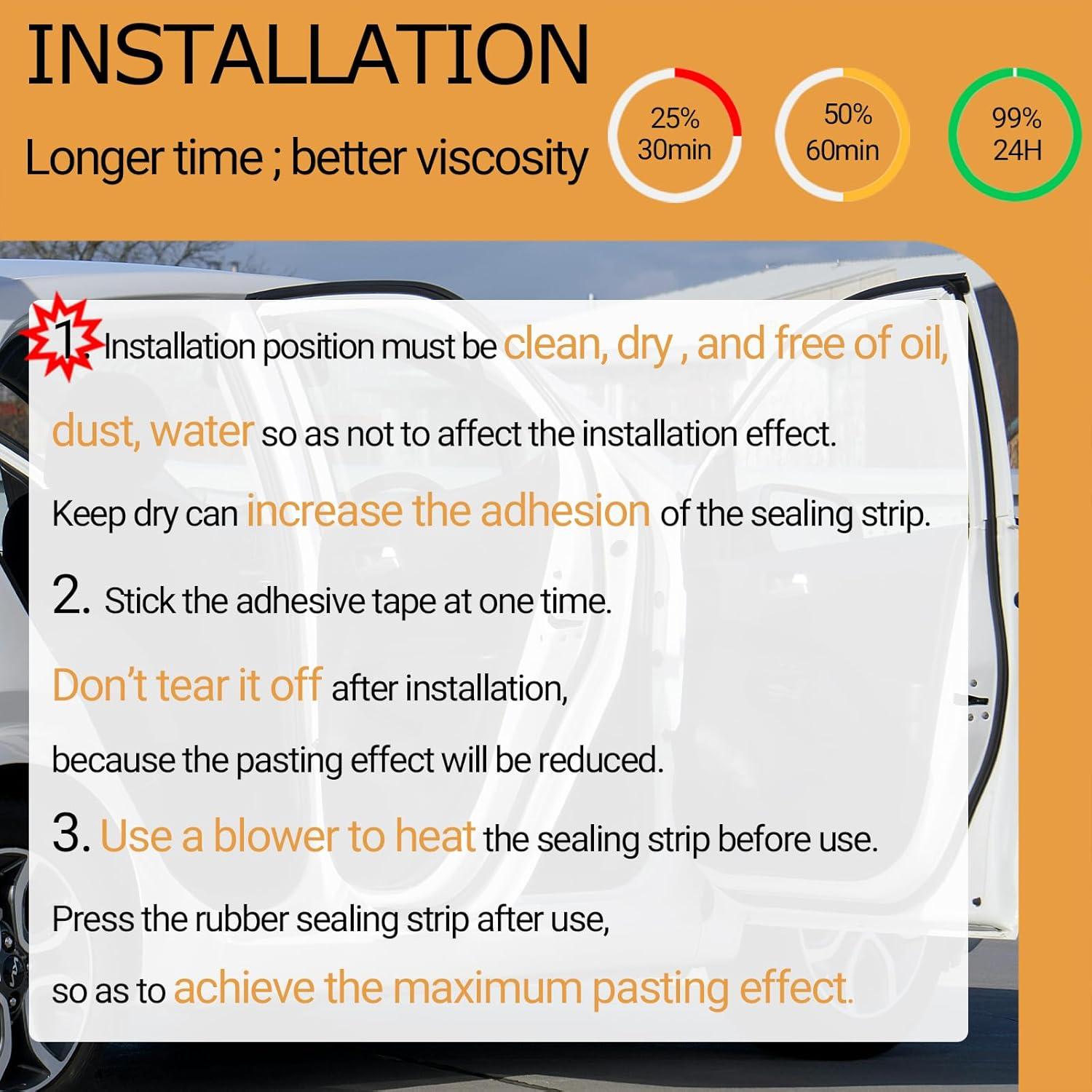 Tira de Sellado de Goma PACIXU 3.05 m Negro Aislamiento