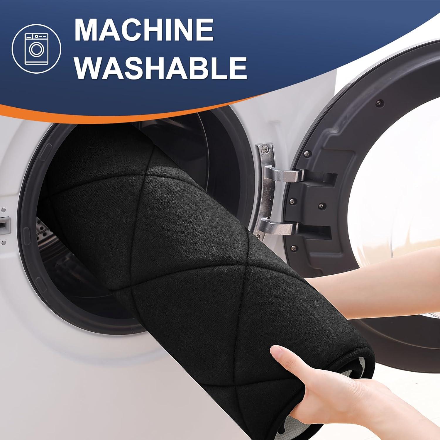 OLANLY Alfombra de Baño de Espuma de Memoria 76x51 cm Negra