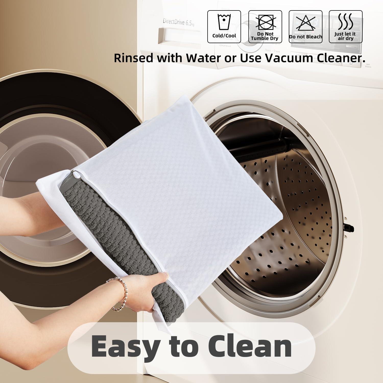 Alfombra de baño antideslizante TYUU gris oscuro 40x61cm