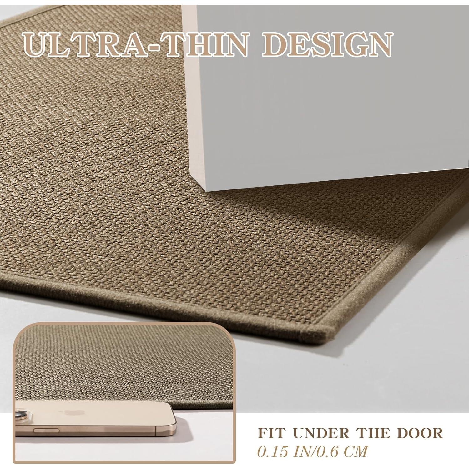 Alfombrilla de Baño Antideslizante Chakme 61x43 cm Beige Oscuro