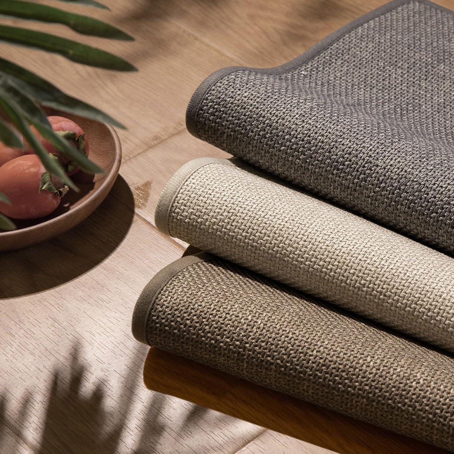 Alfombrilla de Baño Antideslizante Chakme 61x43 cm Beige Oscuro