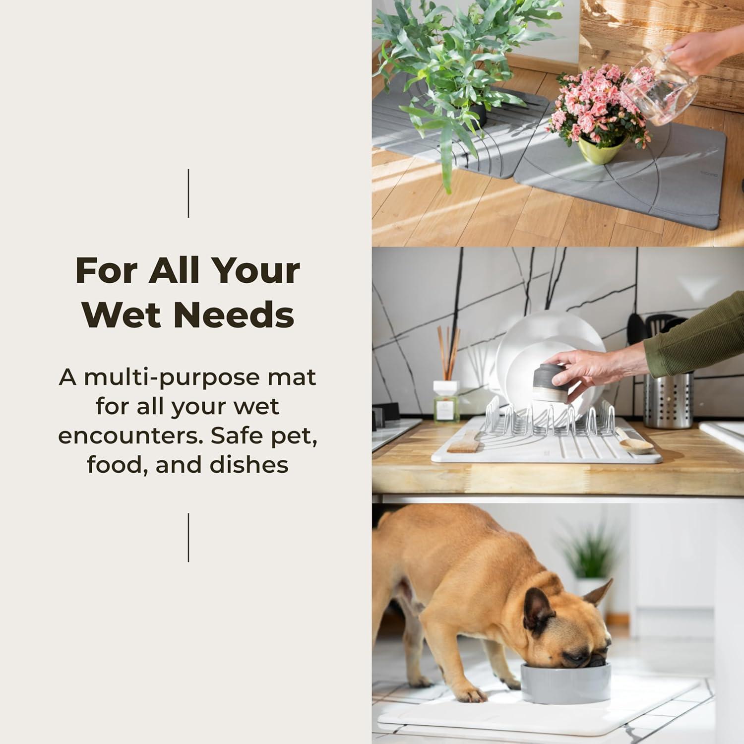 Alfombra de Baño Antideslizante TOSORO de Diatomeas 59.9x38.7cm