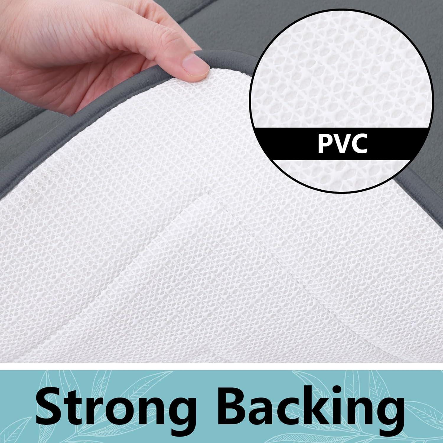 Alfombra de Baño Arotive 76x51 cm Espuma de Memoria Gris