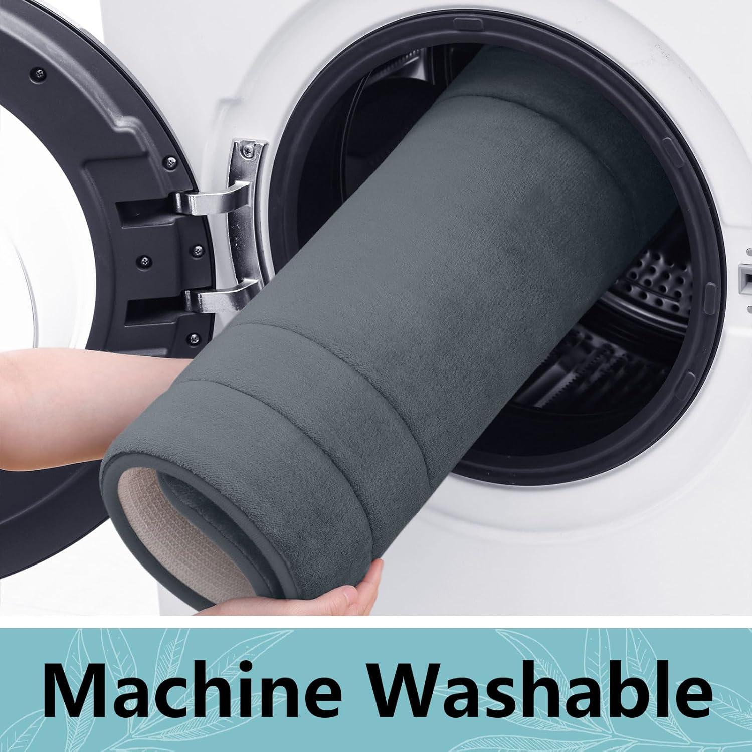 Alfombra de Baño Arotive 76x51 cm Espuma de Memoria Gris