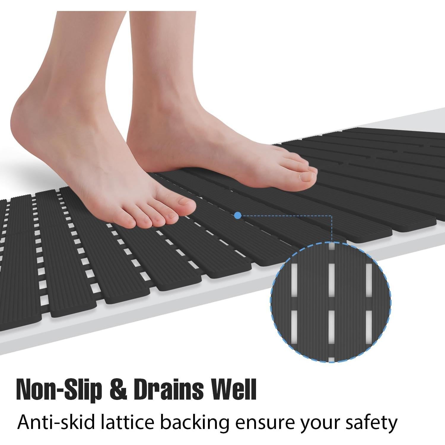 Alfombra de Ducha Antideslizante MBOSS 61x61cm Ecológica