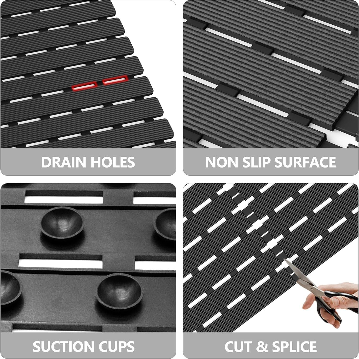 Alfombra de Ducha Antideslizante MBOSS 61x61cm Ecológica