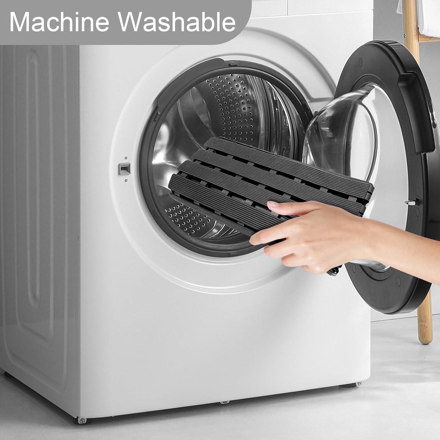 Alfombra de Ducha Antideslizante BYTANA 63x63cm Negra