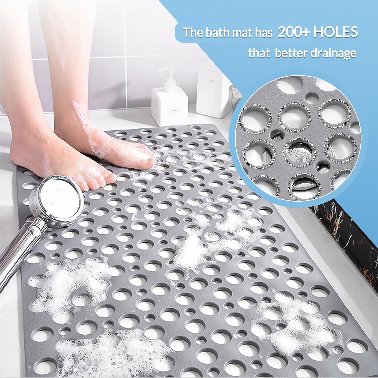 Alfombrilla Antideslizante JRLCTECH para Bañera 75x43 cm Gris