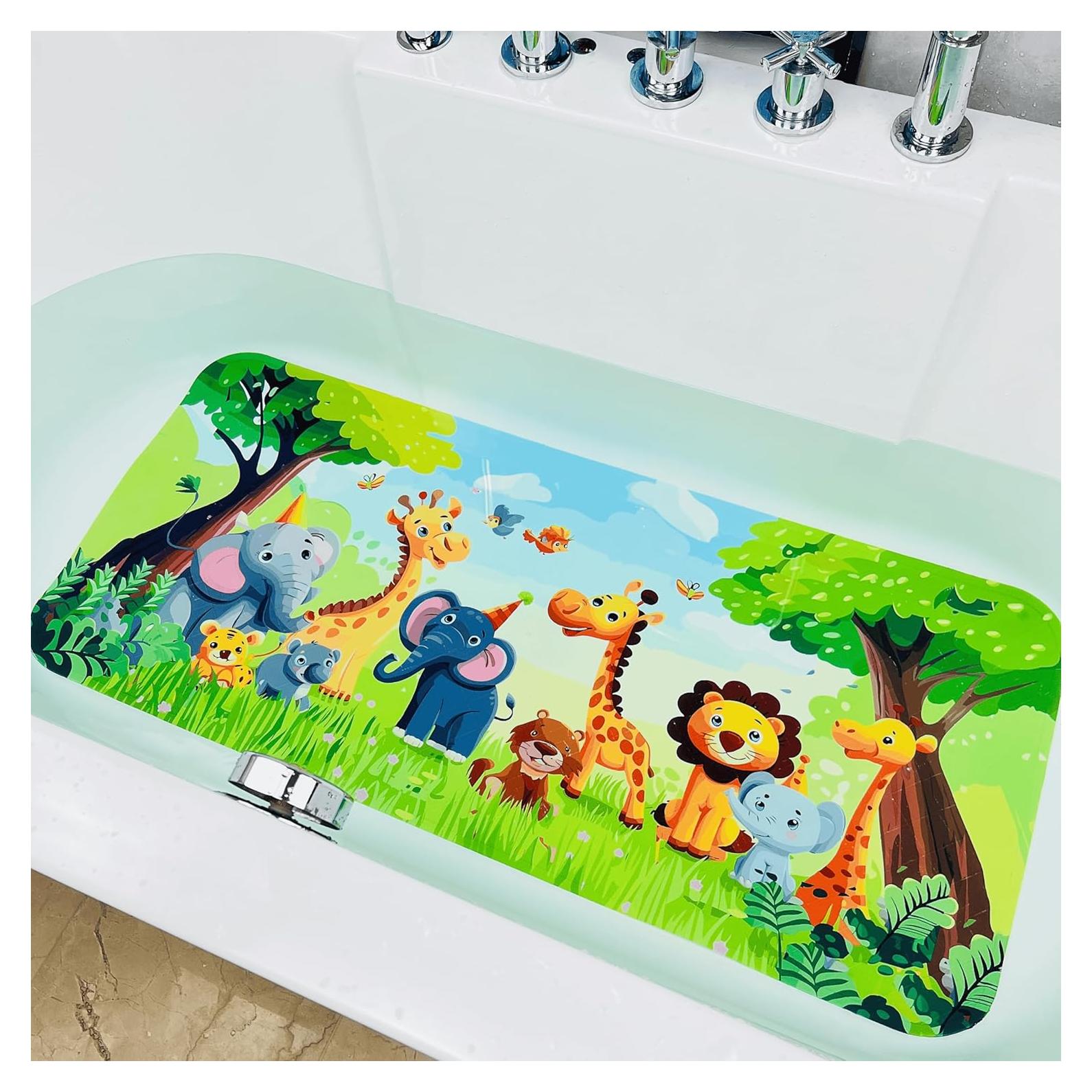 Alfombra de Baño Antideslizante AZONEIN Animales de la Jungla