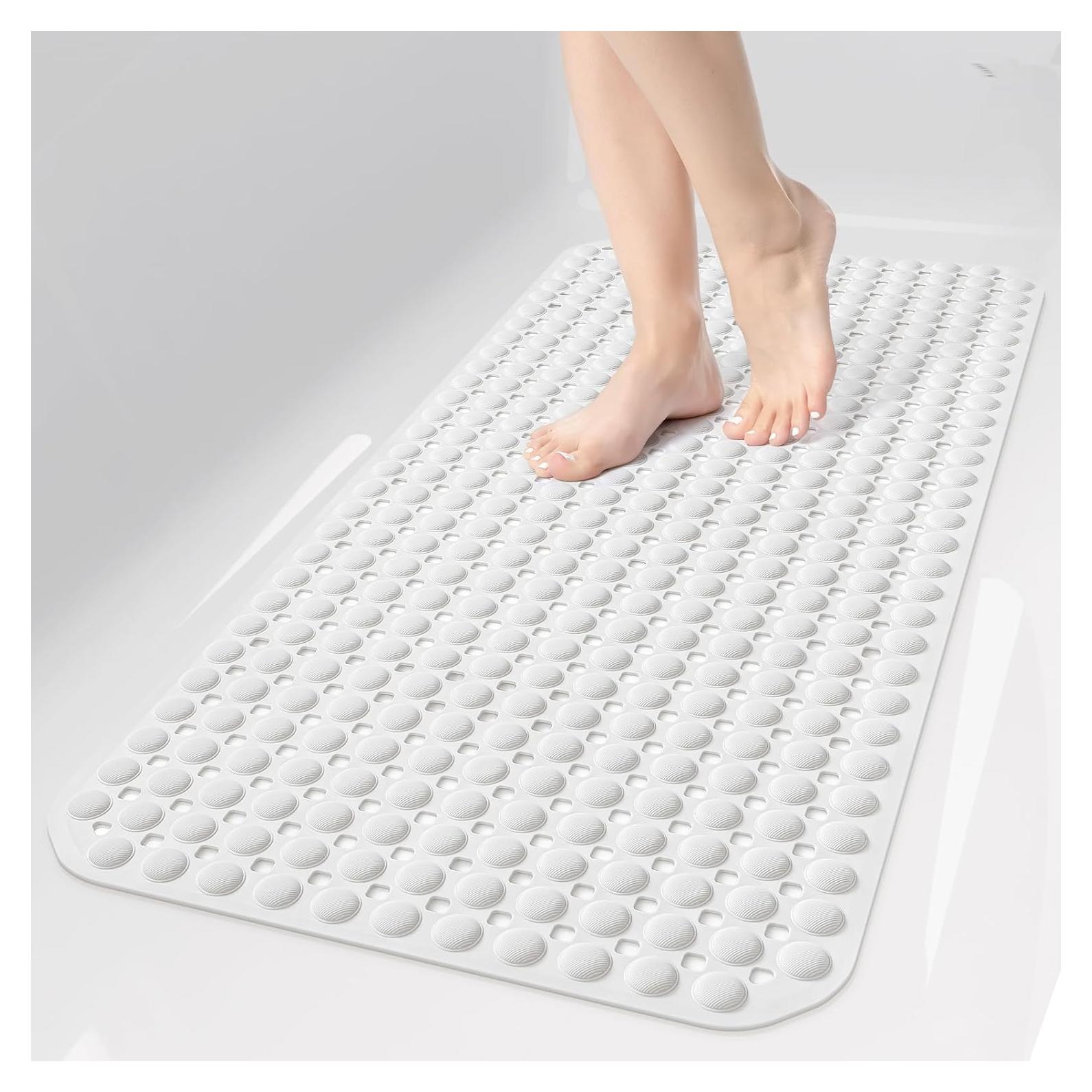 Tapete Antideslizante OTHWAY 89x41 cm Blanco TPE Lavable