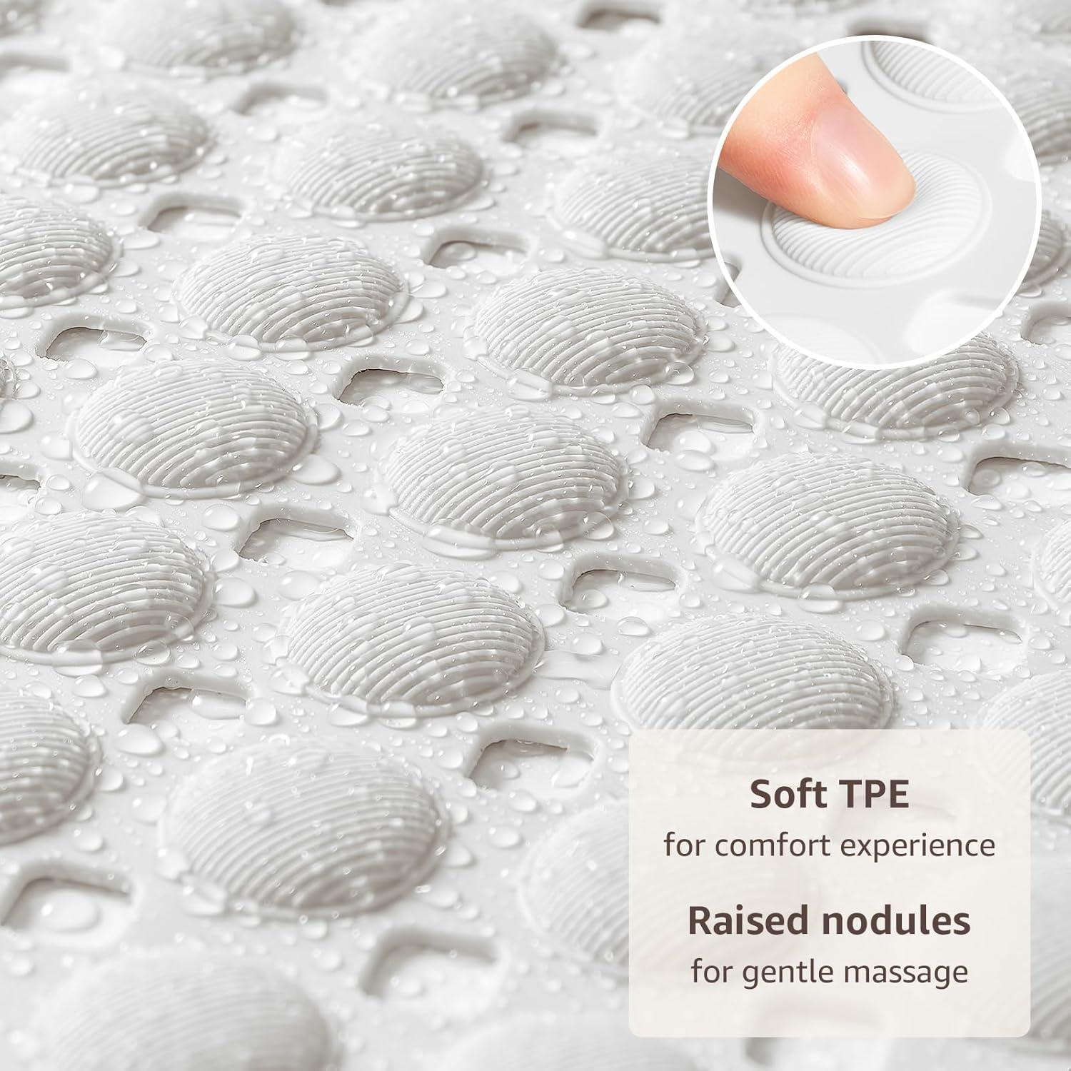 Tapete Antideslizante OTHWAY 89x41 cm Blanco TPE Lavable