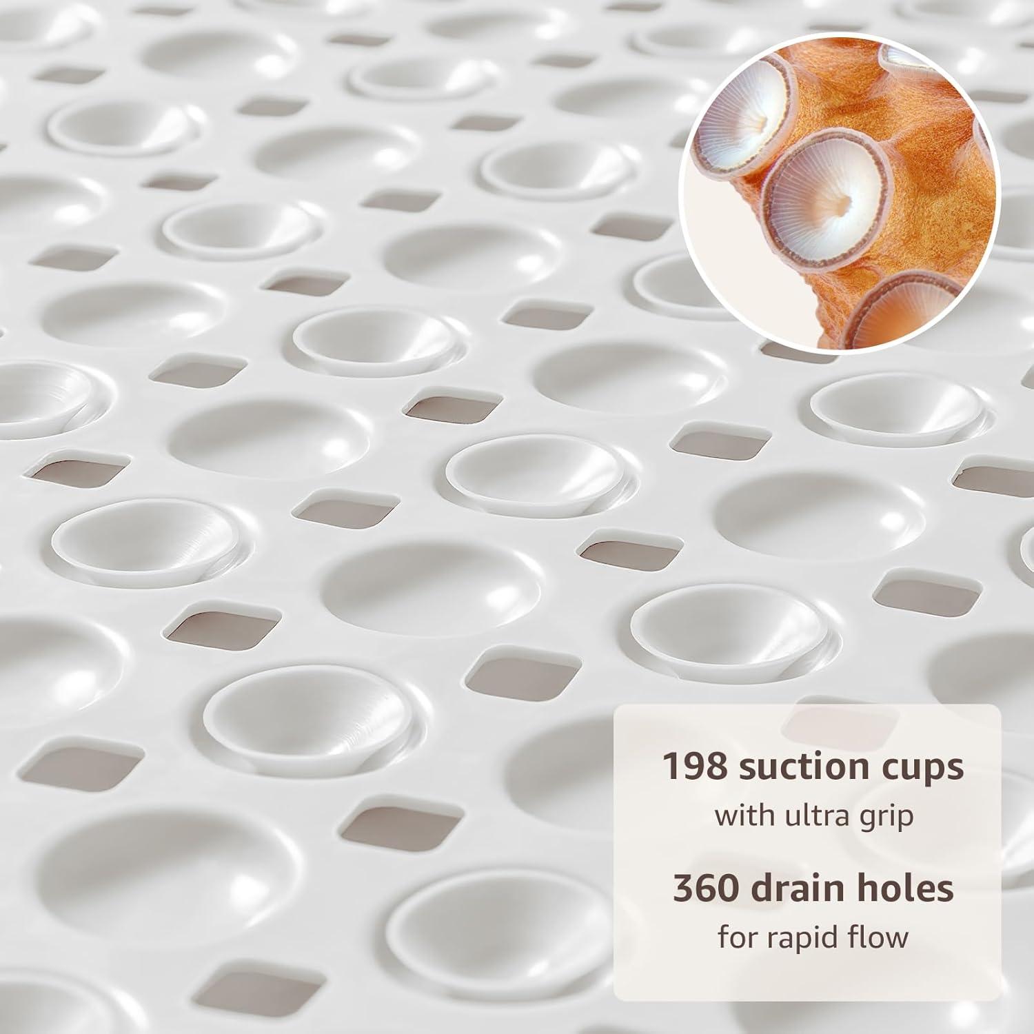 Tapete Antideslizante OTHWAY 89x41 cm Blanco TPE Lavable