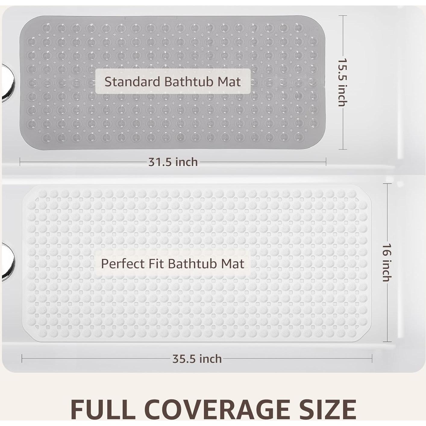 Tapete Antideslizante OTHWAY 89x41 cm Blanco TPE Lavable