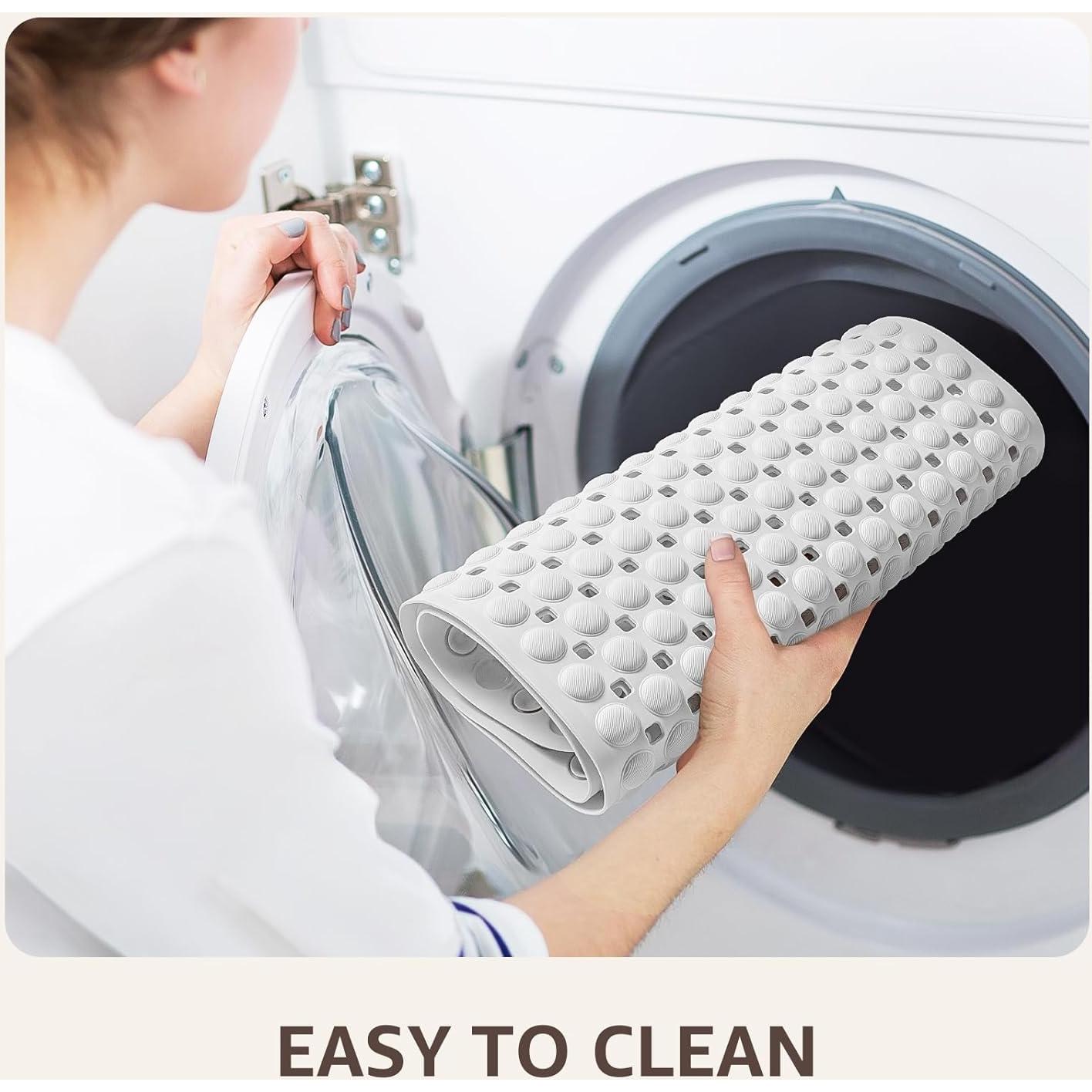 Tapete Antideslizante OTHWAY 89x41 cm Blanco TPE Lavable