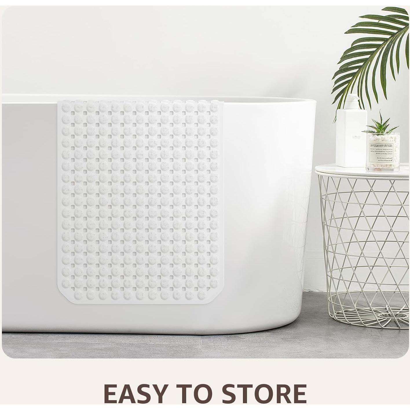 Tapete Antideslizante OTHWAY 89x41 cm Blanco TPE Lavable