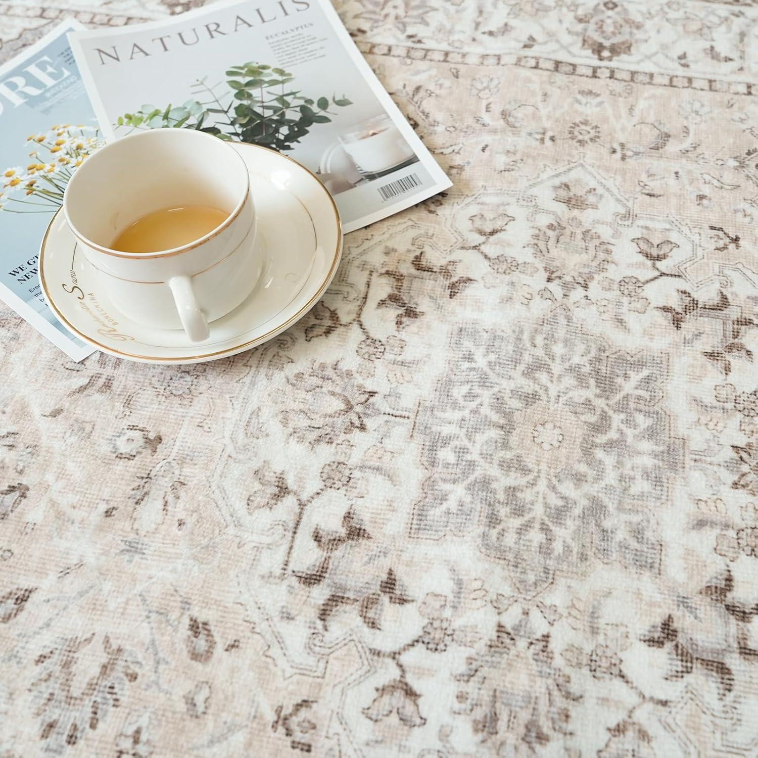 Corredor Lavable Beige 60x183 cm HY HAO YUN LAI Antideslizante