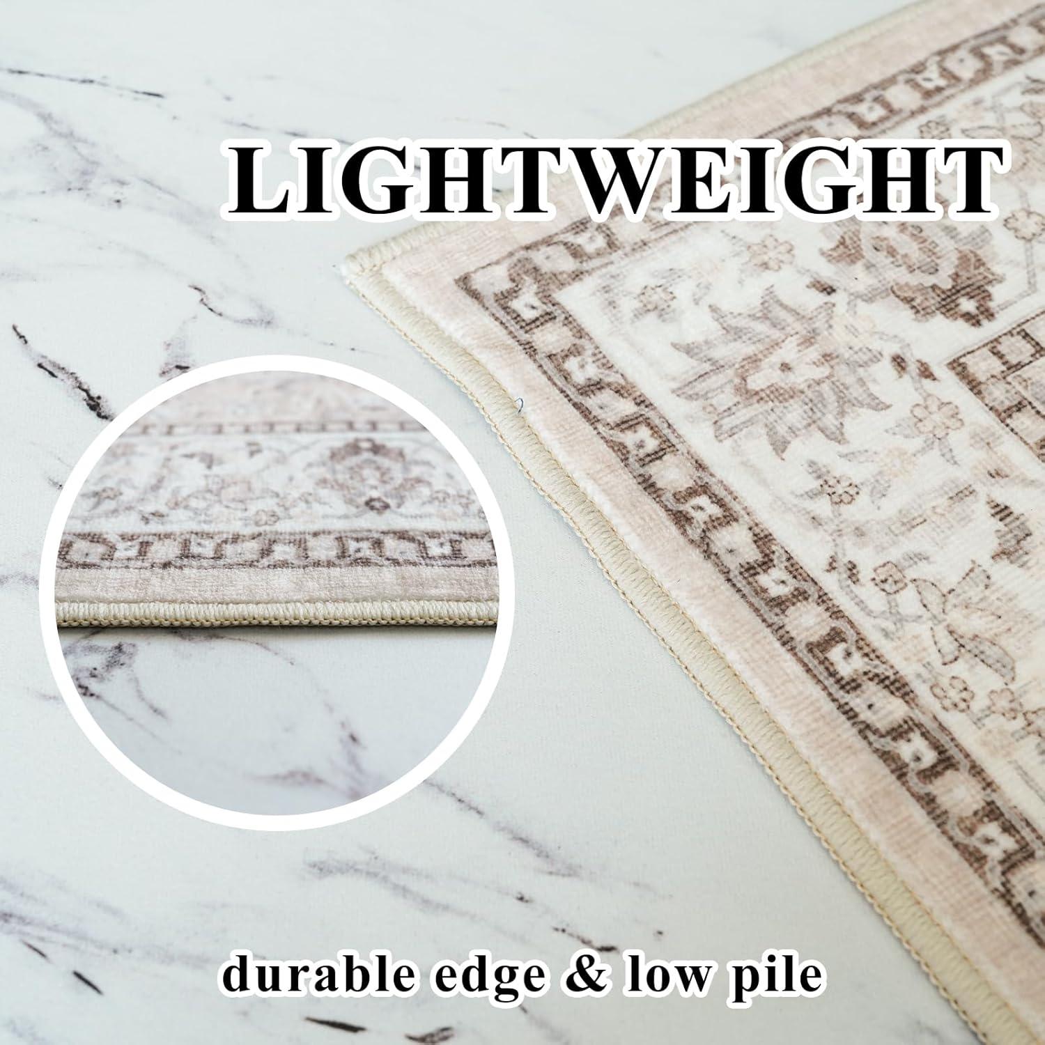 Corredor Lavable Beige 60x183 cm HY HAO YUN LAI Antideslizante