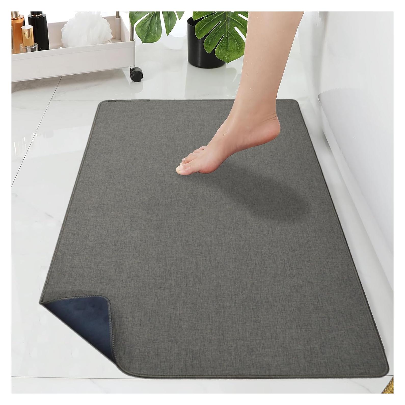Alfombra de Baño Yancorp 40x66cm Antideslizante Marrón