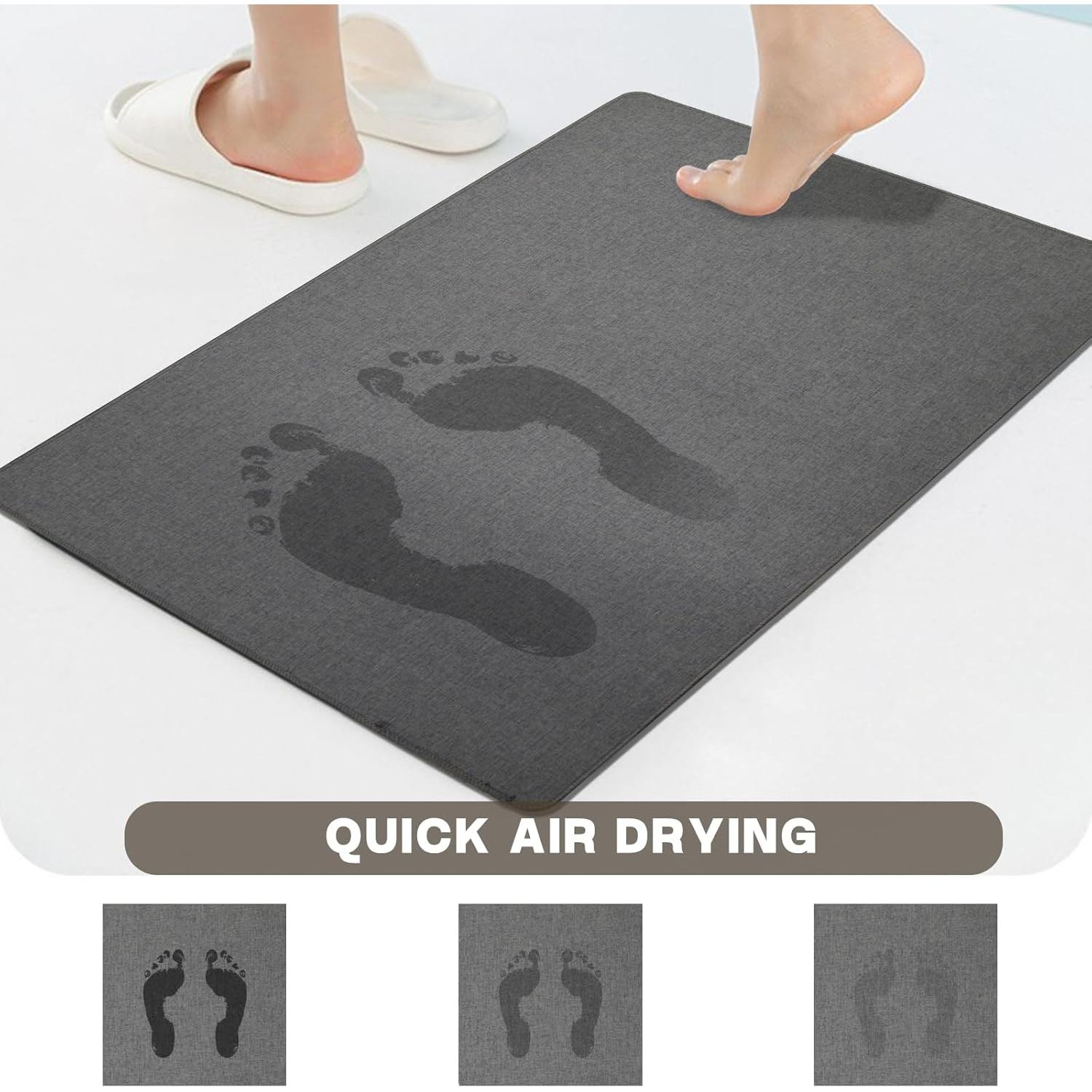 Alfombra de Baño Yancorp 40x66cm Antideslizante Marrón