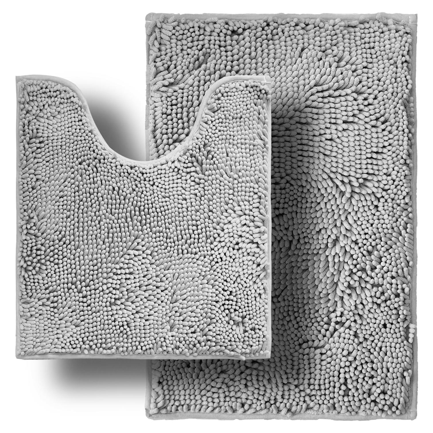 Conjunto de Alfombrillas de Baño Flotstiga 2 Piezas Antideslizantes