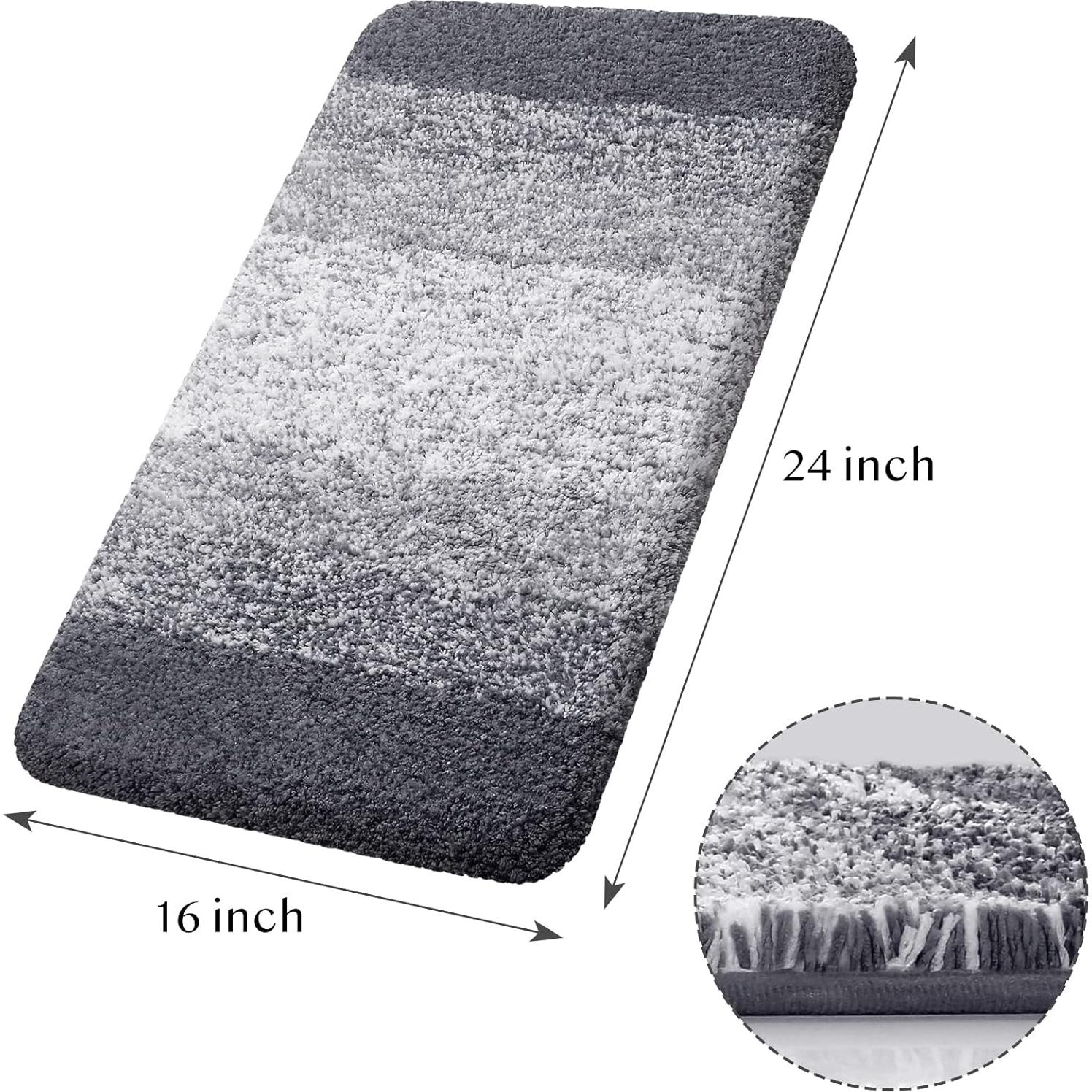 Alfombra de Baño KMAT 40x60cm Gris Gradiente Antideslizante