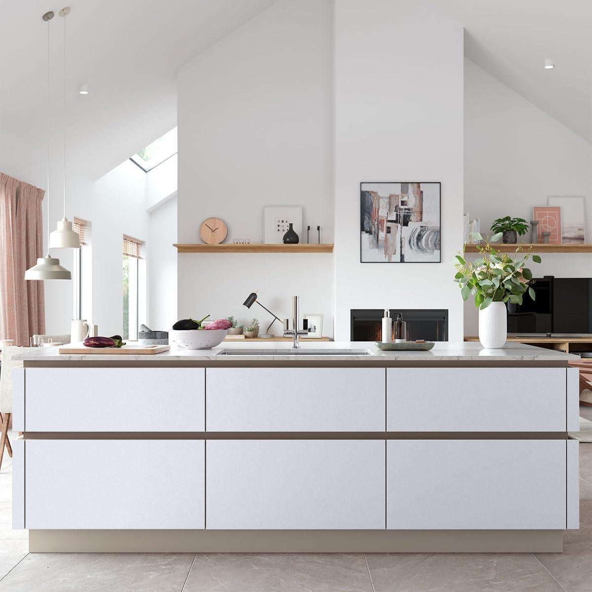 Papel Contacto Autoadhesivo Blanco Nukofal 39.88x299.94 cm Mate