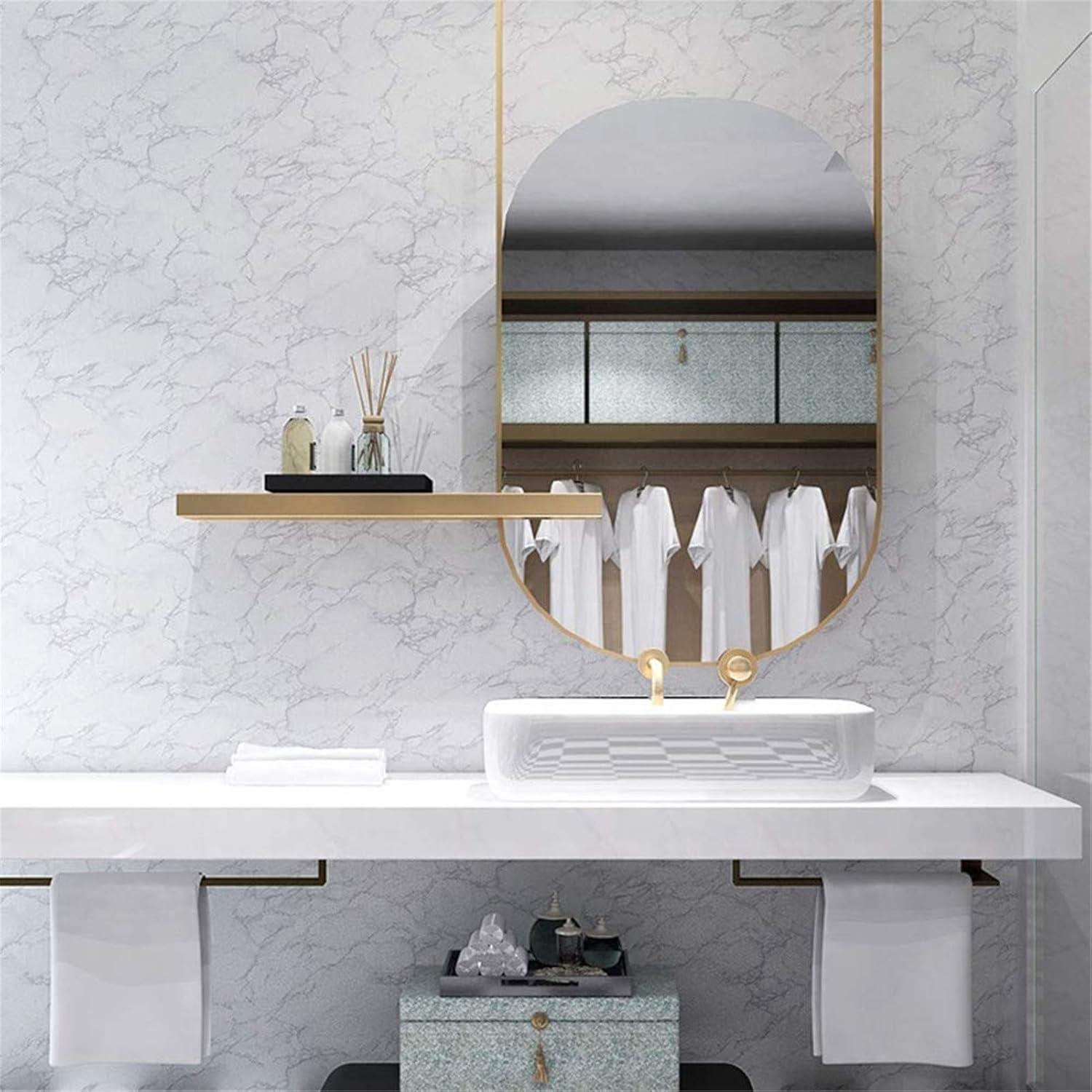 Papel Tapiz Autoadhesivo Yancorp Mármol Blanco Gris 30x305 cm