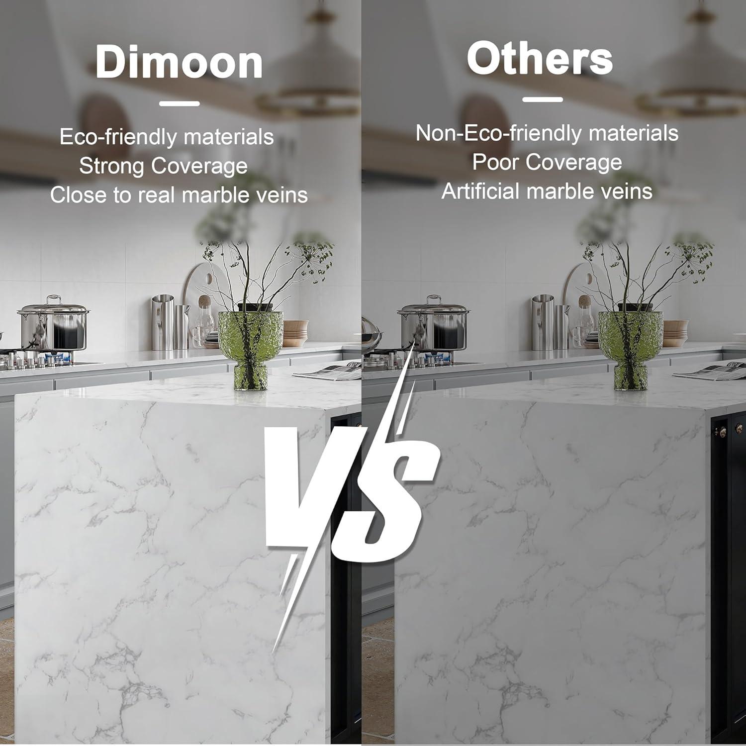 Papel Tapiz Autoadhesivo Dimoon Mármol Blanco 40x200 cm