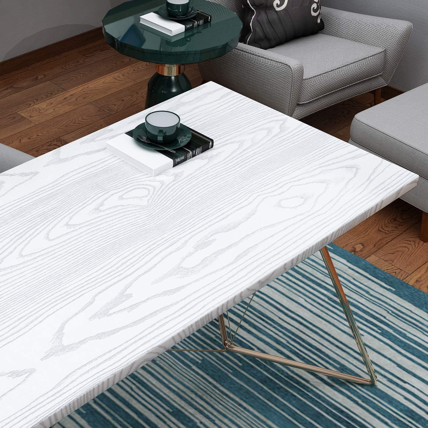 Papel Tapiz Autoadhesivo Livelynine Madera Blanca 40cm x 2m