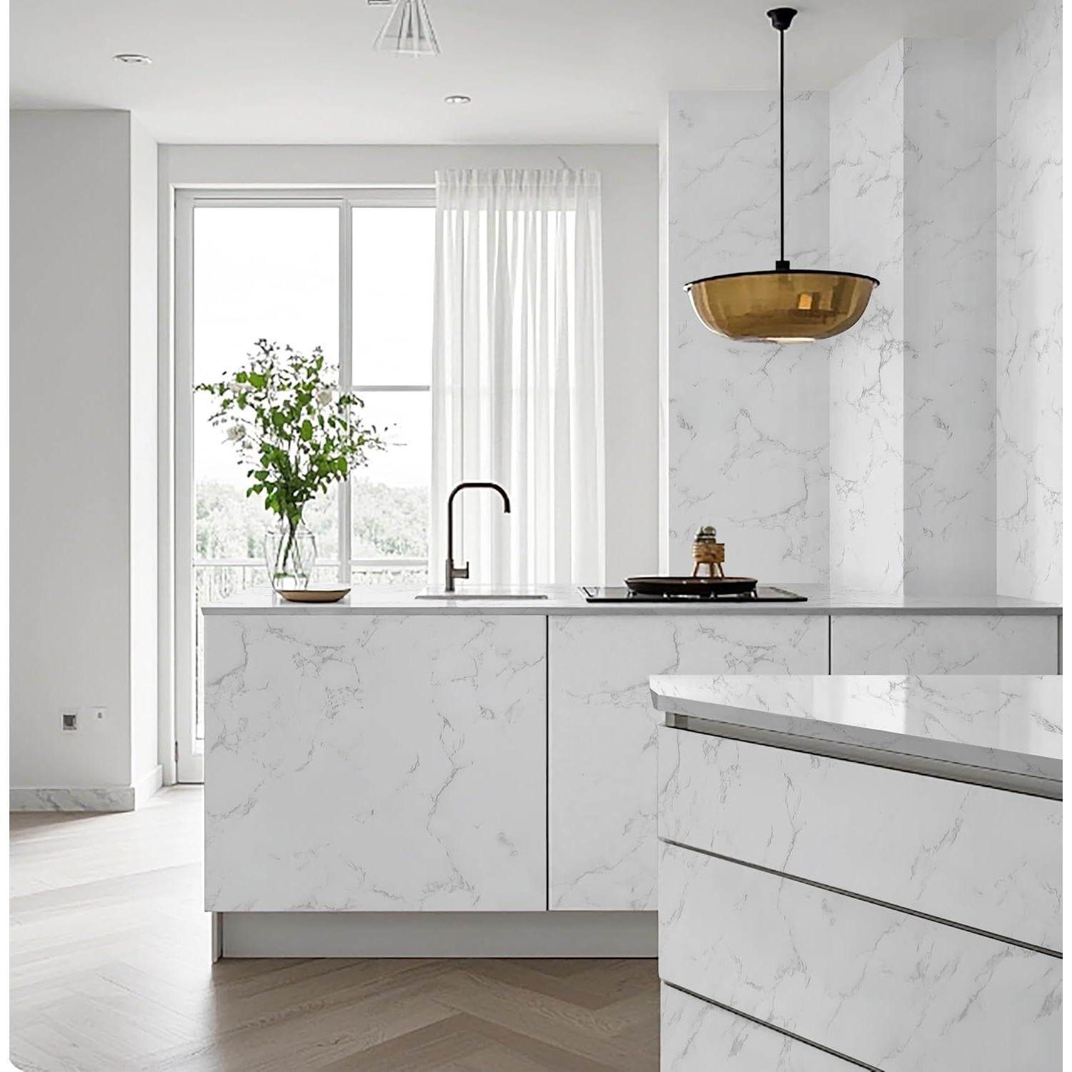 Papel Contacto de Mármol Heroad Autoadhesivo 1.31x6.56m