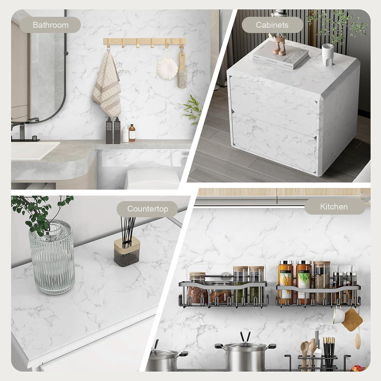 Papel Contacto de Mármol Heroad Autoadhesivo 1.31x6.56m