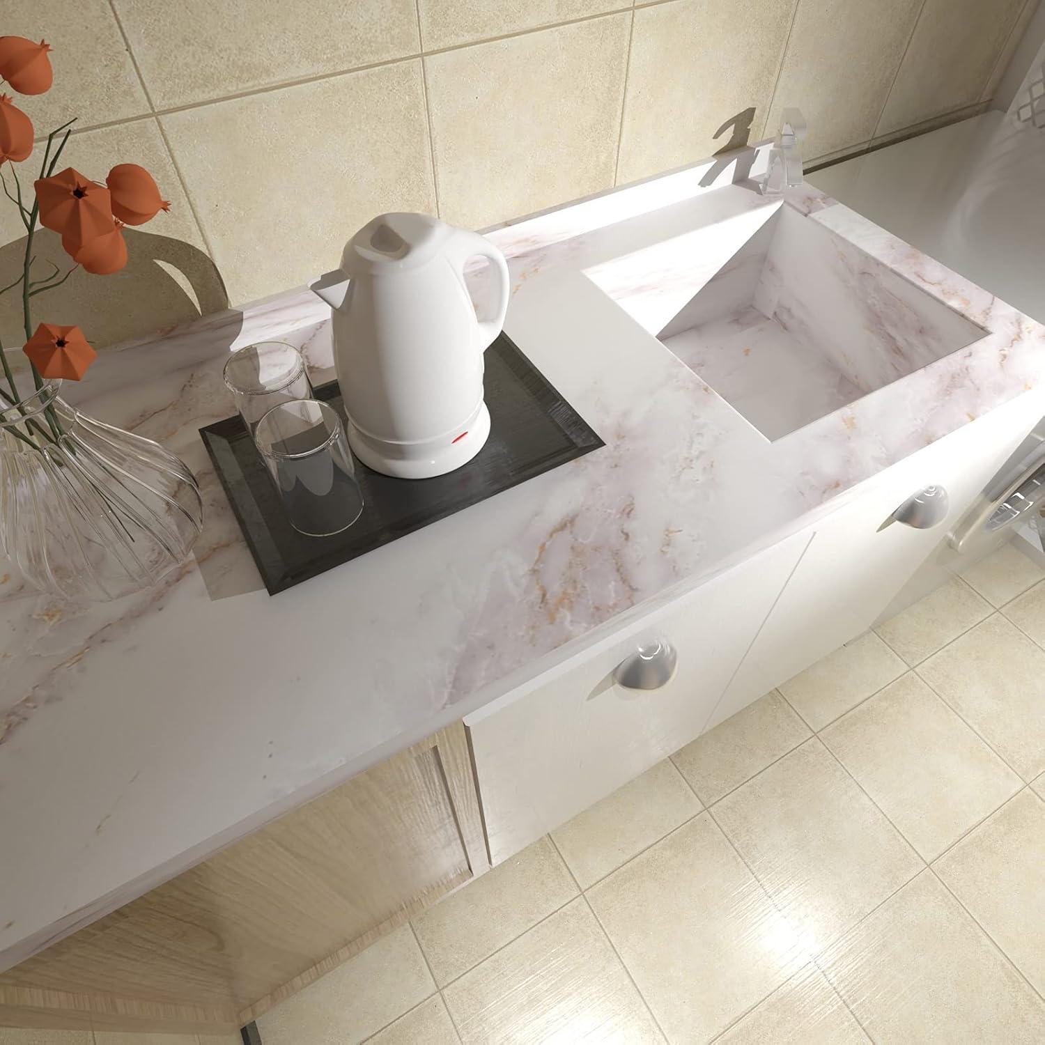 Papel Contacto de Mármol Cohoo Home 39.9x200.7cm Impermeable