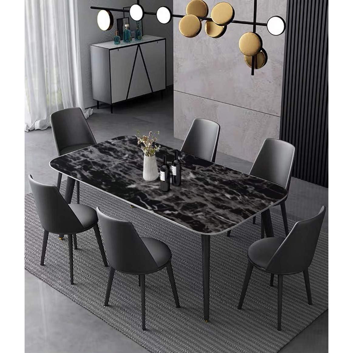 Papel Contacto Autoadhesivo Yancorp Mármol Negro 30x200 cm