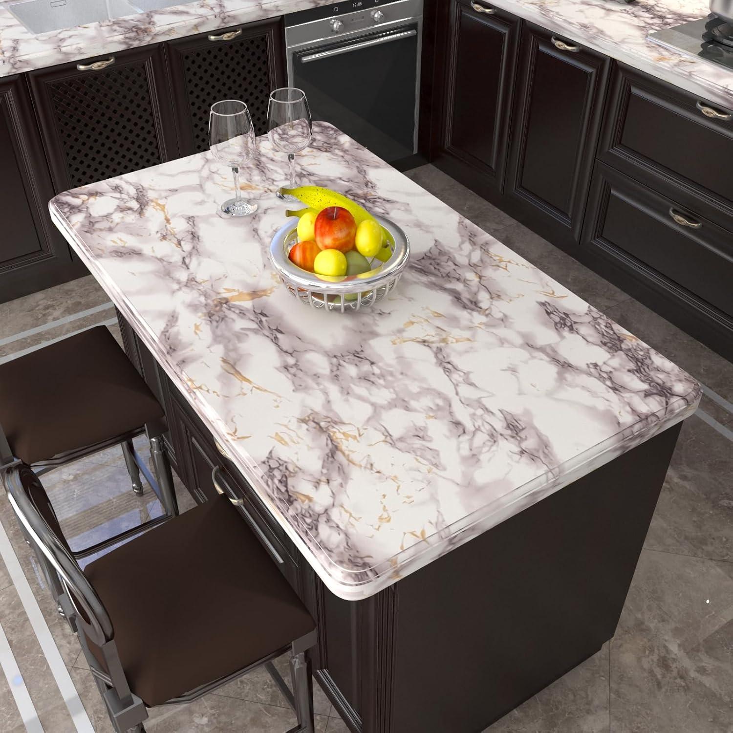 Papel Tapiz Autoadhesivo VIOPVERY Mármol Blanco 39.9x199.4cm