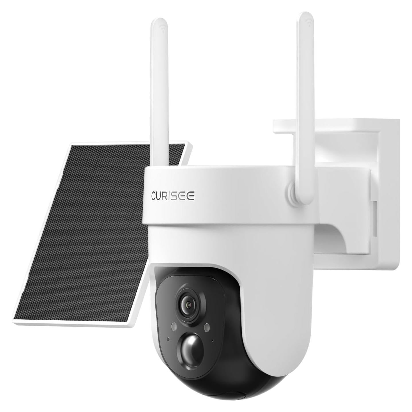 Cámara de Seguridad 2K CURISEE Solar 360° WiFi Audio