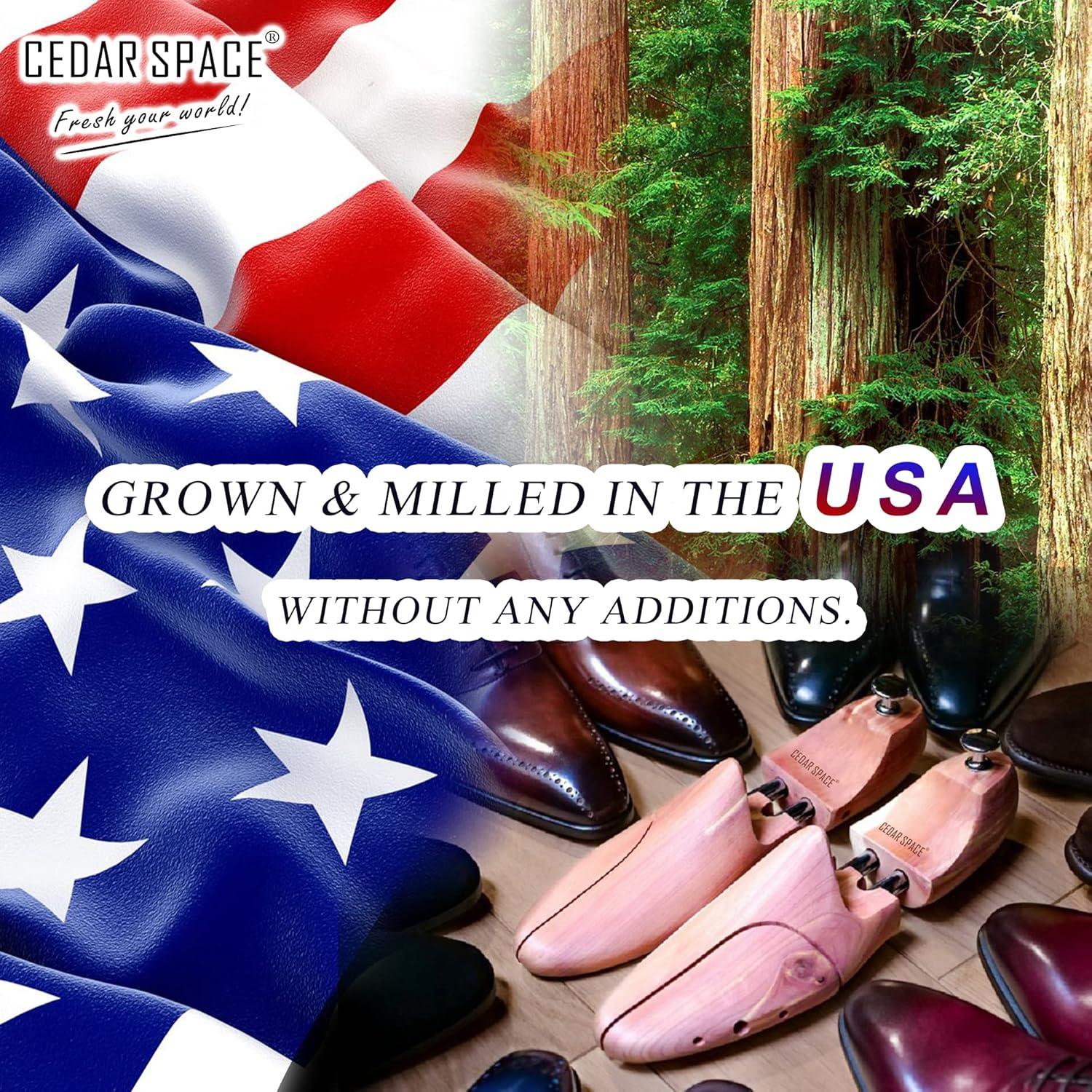 Estiradores de Zapatos de Madera de Cedro para Hombres - 2 Pares