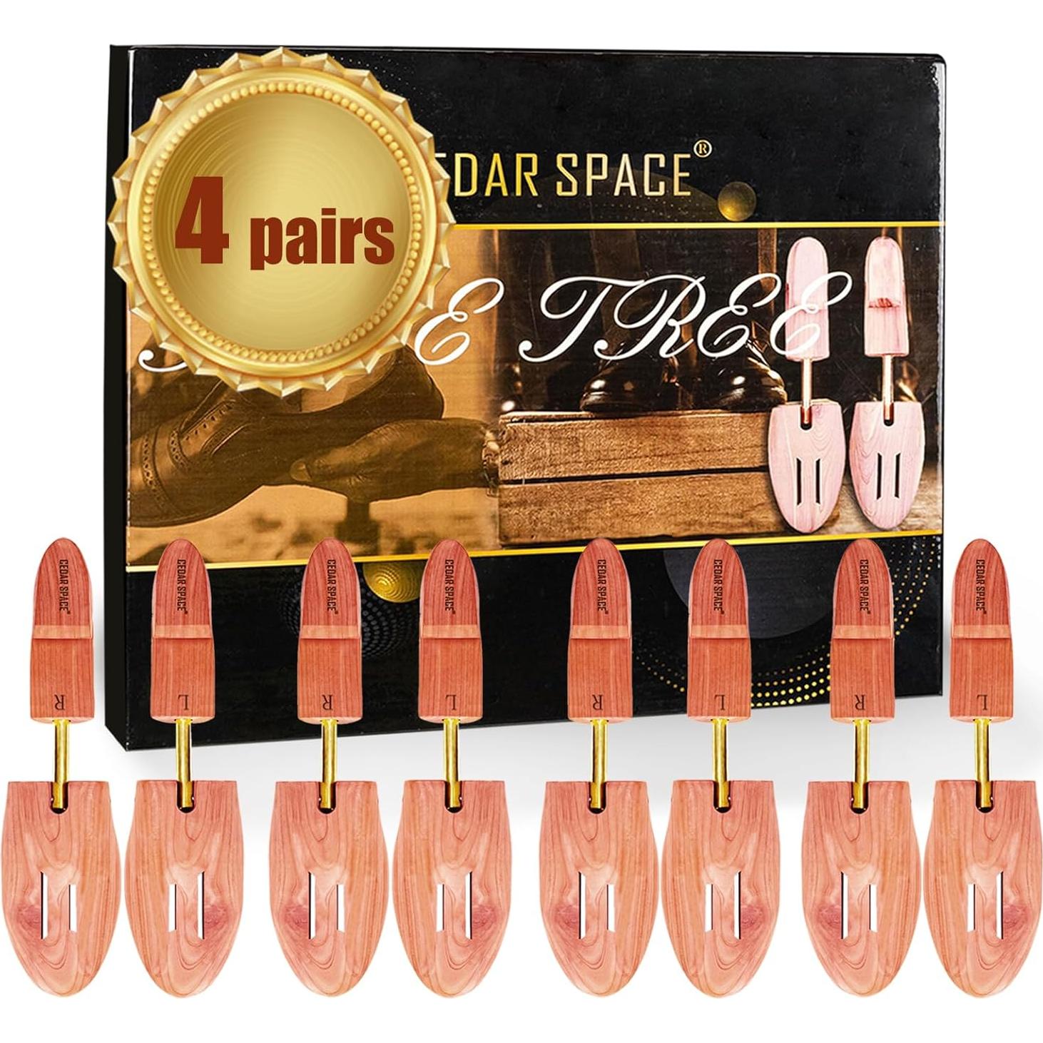 Estirador de Zapatos de Madera Cedar Space 6.5-14 Ajustable