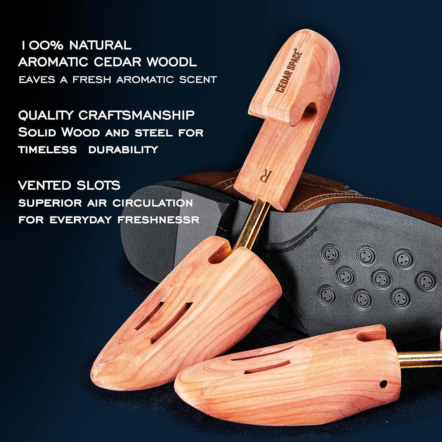 Estirador de Zapatos de Madera Cedar Space 6.5-14 Ajustable
