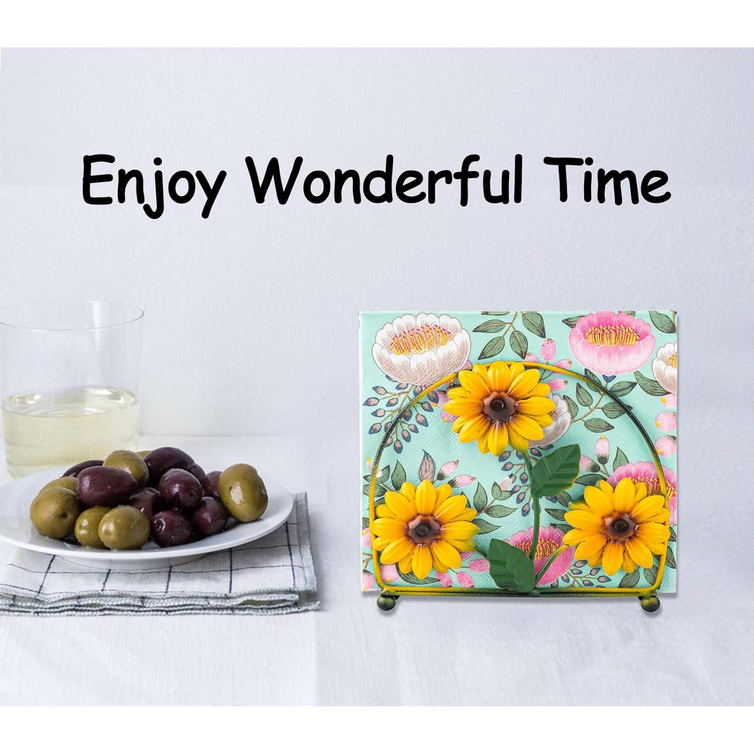 Soporte para Servilletas de Granja dgudgu Negro Acero Inoxidable