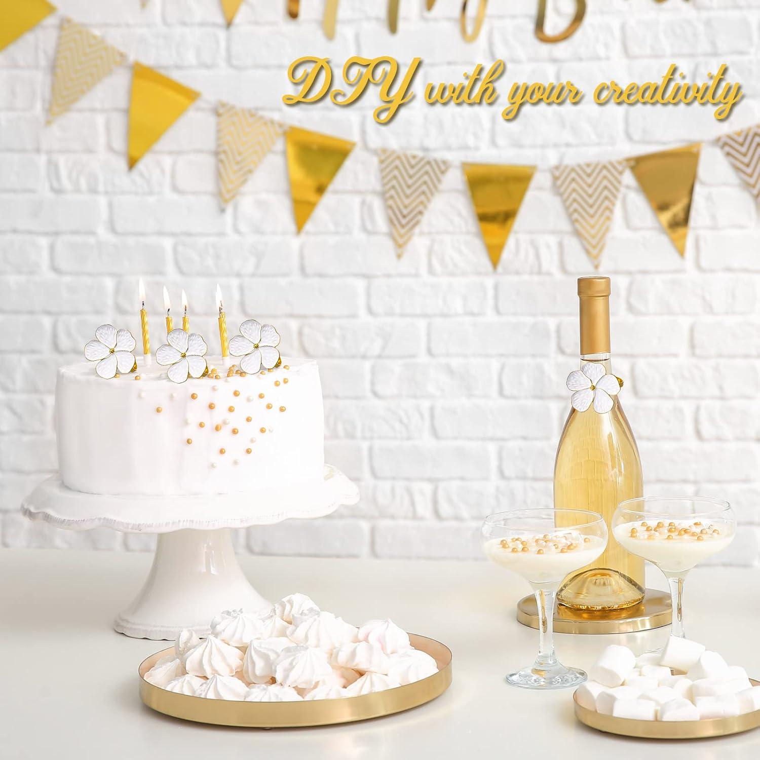 Anillos de Servilleta de Flor Dorada Patelai 36 Pcs 10.9 cm