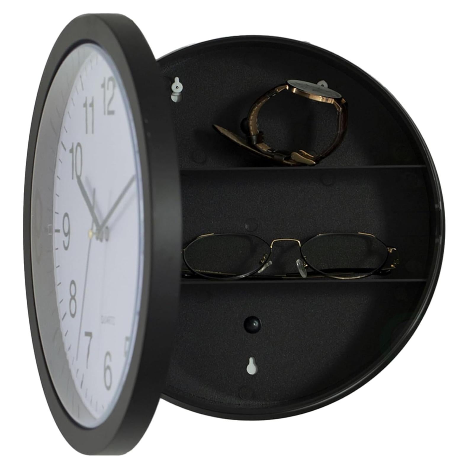 Reloj de Pared Moderno Clockswise con Caja Fuerte Oculta 25.4cm
