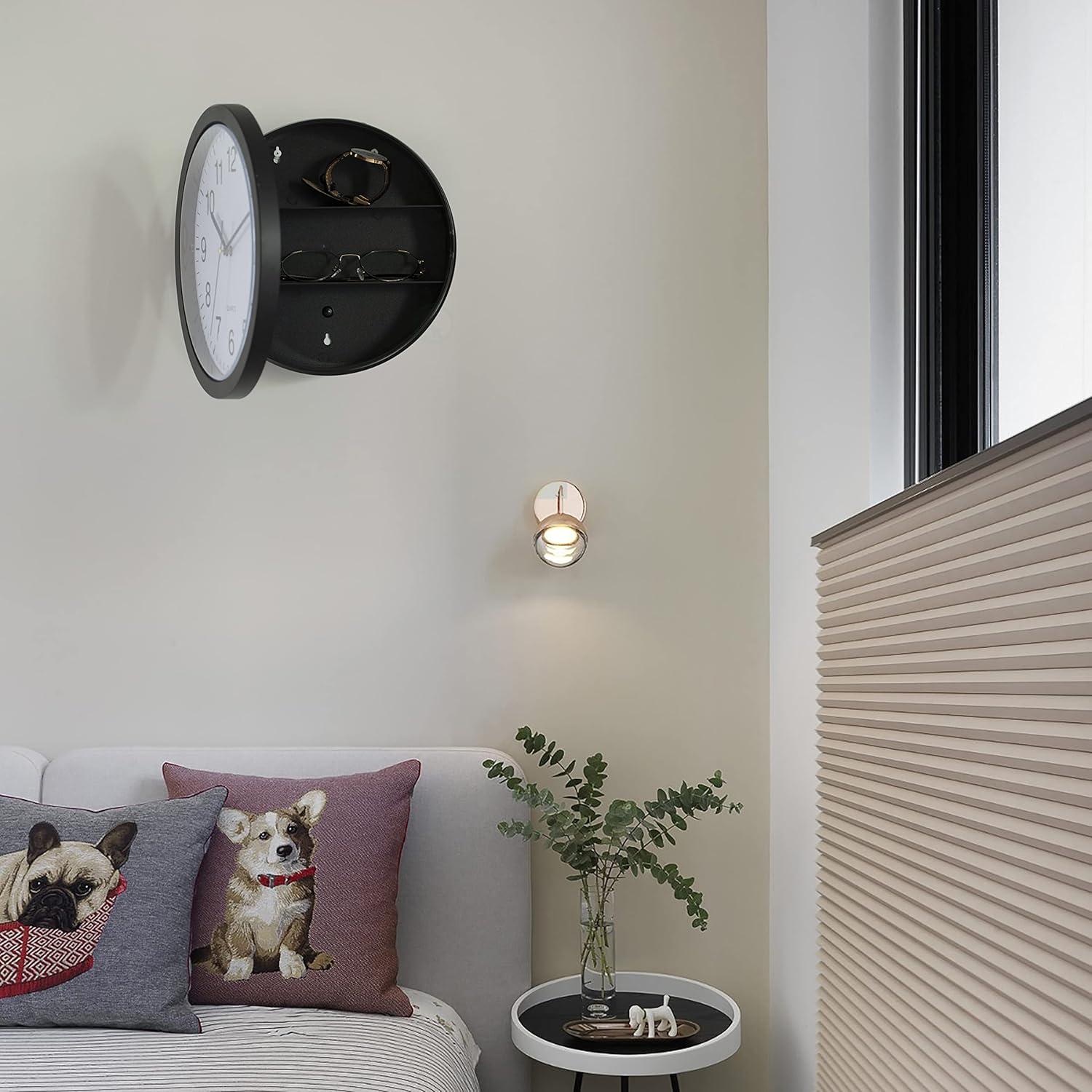 Reloj de Pared Moderno Clockswise con Caja Fuerte Oculta 25.4cm