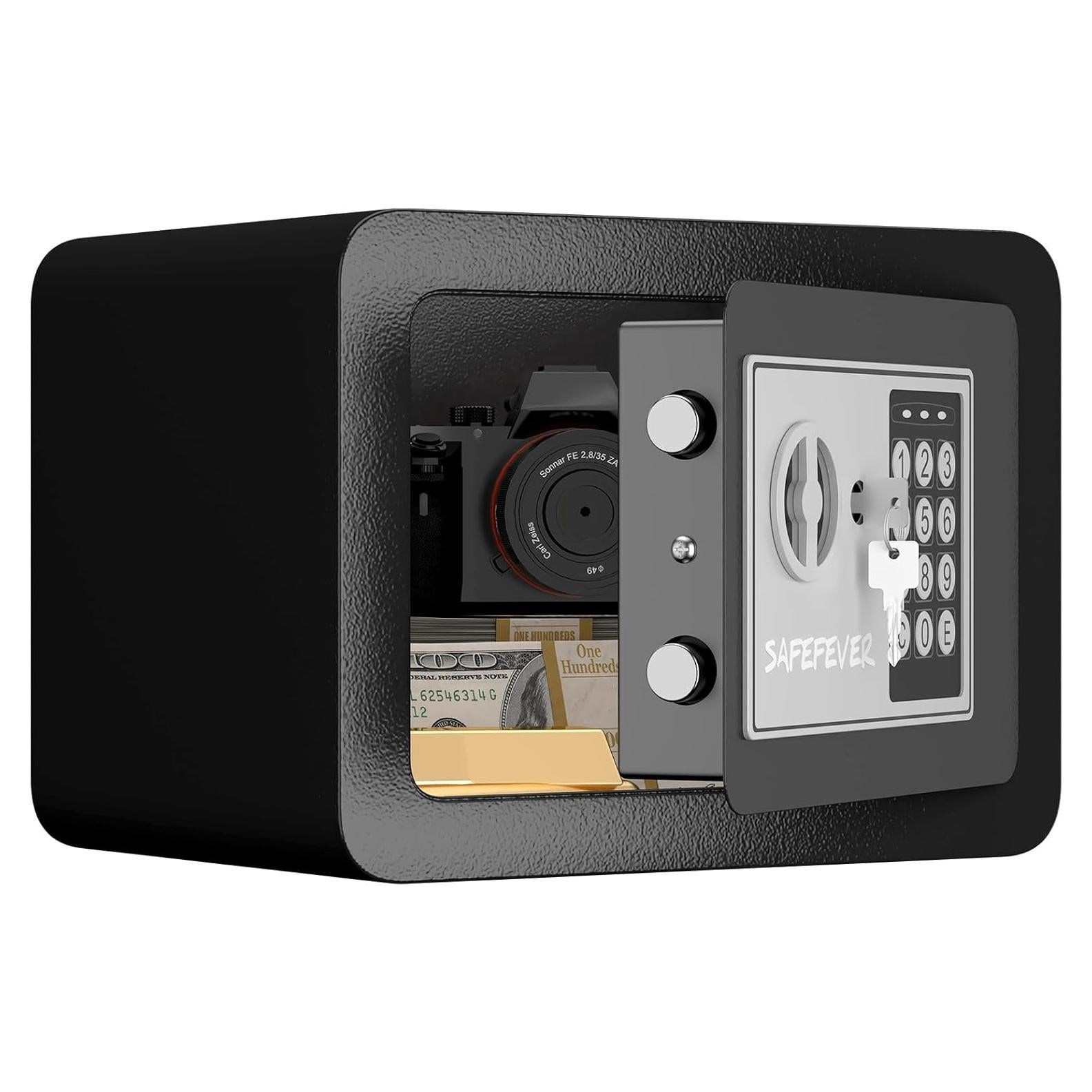 Caja Fuerte Pequeña SAFEFEVER con Teclado Electrónico 6.53L