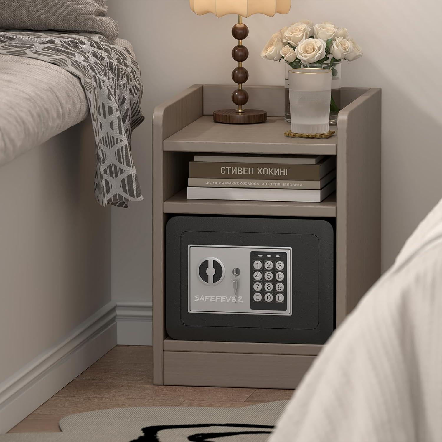 Caja Fuerte Pequeña SAFEFEVER con Teclado Electrónico 6.53L