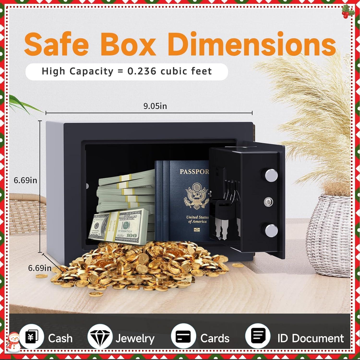 Caja Fuerte Electrónica XPEDITION Negra 0.24 Pies Cúbicos