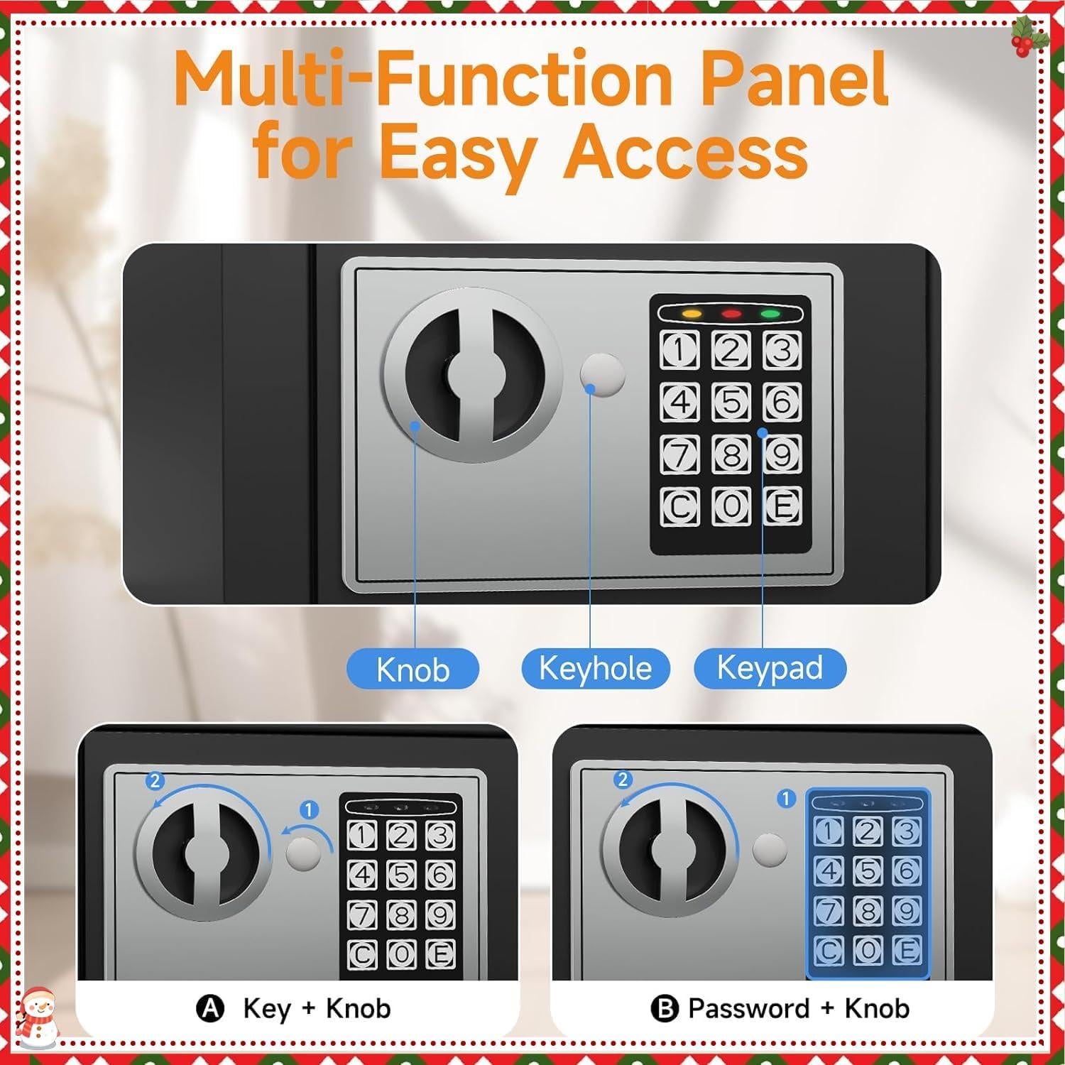 Caja Fuerte Electrónica XPEDITION Negra 0.24 Pies Cúbicos