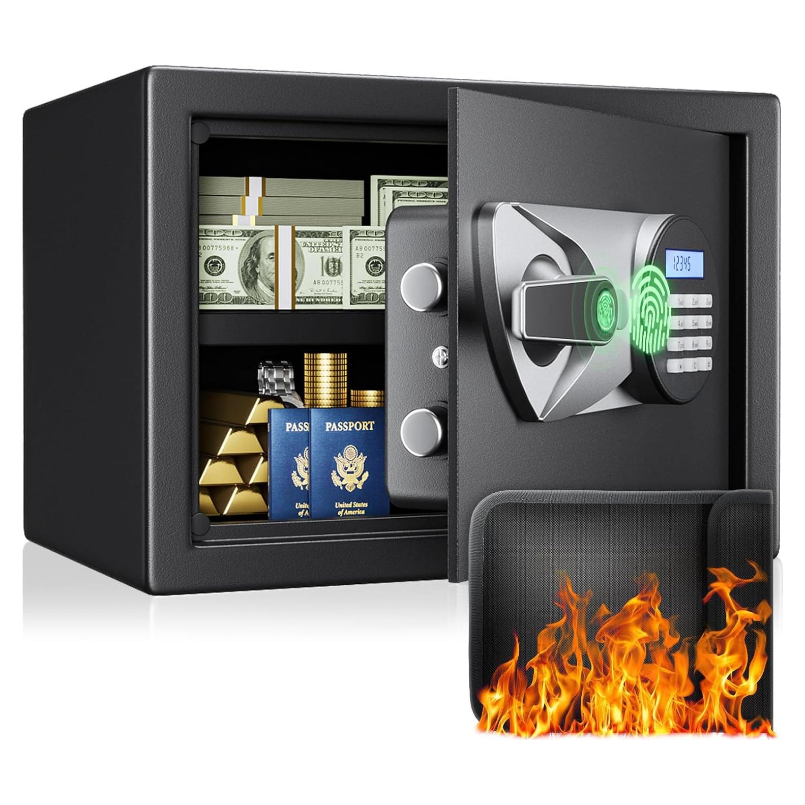 Caja Fuerte Biométrica BlackSmith 1.0 Pies Cúbicos Negra