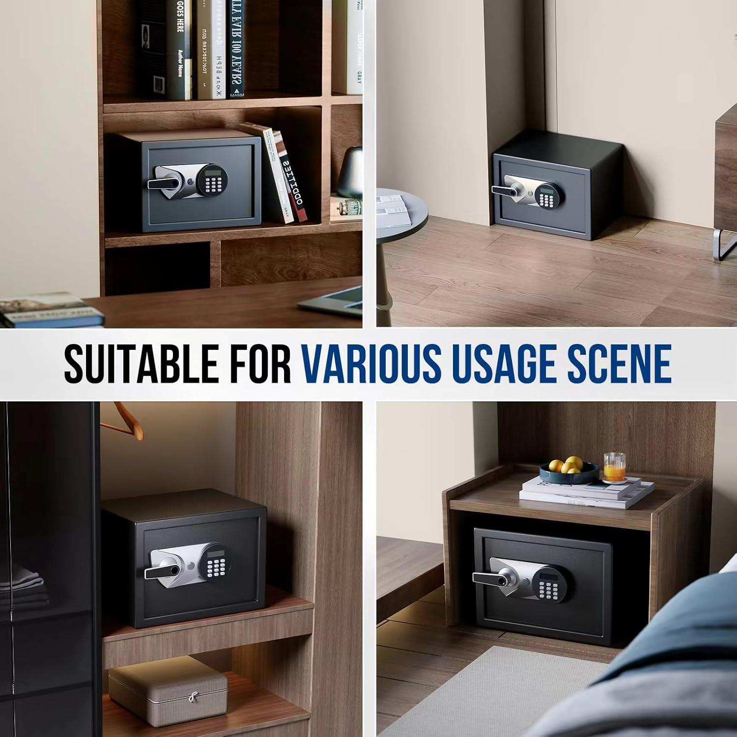 Caja Fuerte Biométrica BlackSmith 1.0 Pies Cúbicos Negra