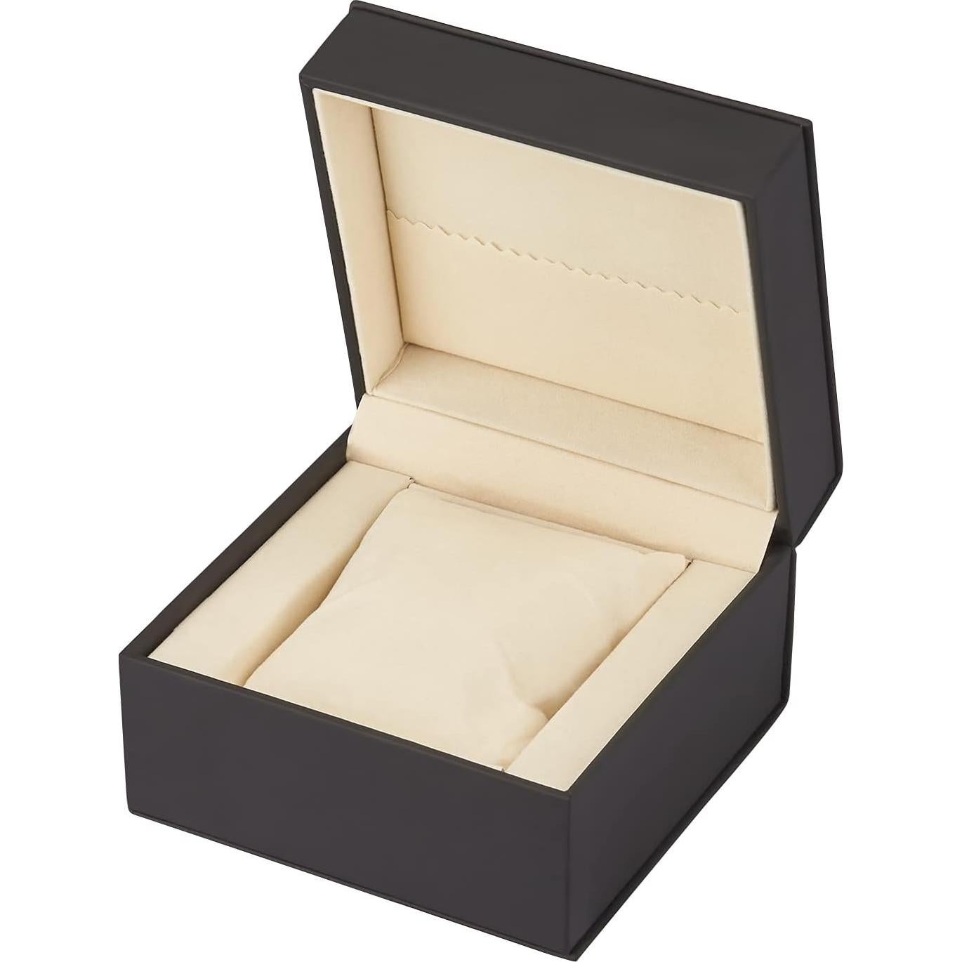 Caja de Reloj Individual de Lujo LETURE Negra con Almohadilla